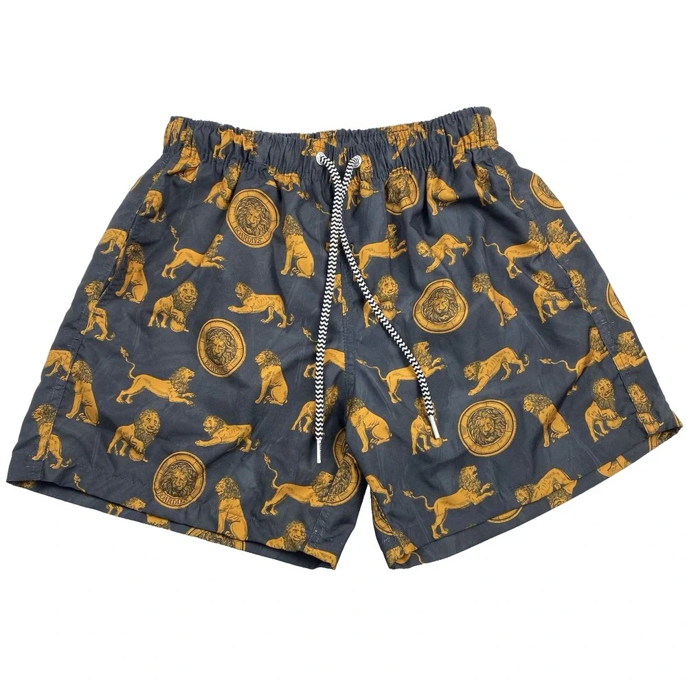 Boardies Gold Lion Swim Trunks Men's Small 5.5